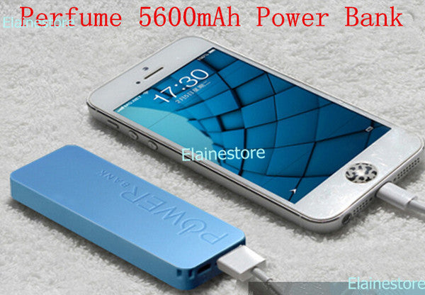 Ultra- thin Perfume Portable 5600MAH Power Bank Ploymer External Emergency for iphone/samsung/HTC Battery Charger