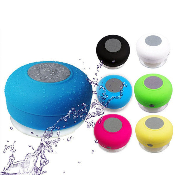 Portable Waterproof Wireless Bluetooth Speaker Shower Car Handsfree Receive Call mini Suction IPX4 speakers box player Mic Promotion