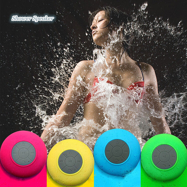 Portable Waterproof Wireless Bluetooth Speaker Shower Car Handsfree Receive Call mini Suction IPX4 speakers box player Mic Promotion