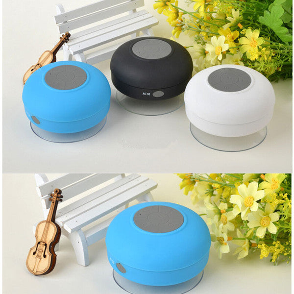 Portable Waterproof Wireless Bluetooth Speaker Shower Car Handsfree Receive Call mini Suction IPX4 speakers box player Mic Promotion