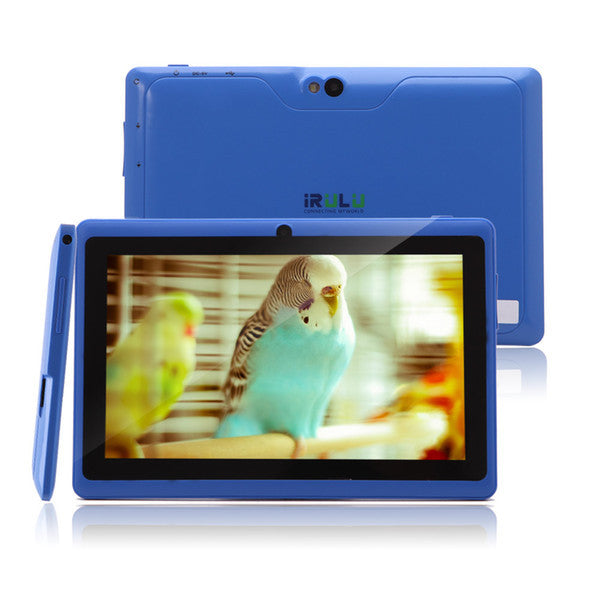 New Arrival! iRULU 7 Inch A33 Quadcore Tablet PC 8GB/16GB Android 4.4 1024*600 HD Q88 Dual Camera Wifi MID A33 Tablets