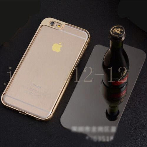 Aluminum Mental Mirror Hard Back Case Cover Skin For Apple iPhone 6 4.7&quot; /6 Plus 5.5&quot; Case Shockproof