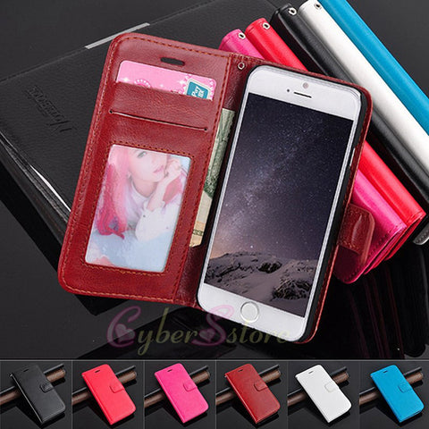 iPhone 6 4.7 Plus 5.5 inch Vintage Retro Flip Stand Wallet Leather Case With PhotoFrame Card Stand Cover For I6 iphone6