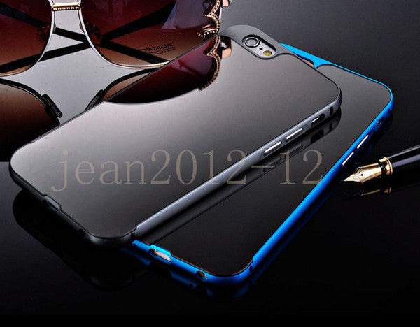 Aluminum Mental Mirror Hard Back Case Cover Skin For Apple iPhone 6 4.7&quot; /6 Plus 5.5&quot; Case Shockproof