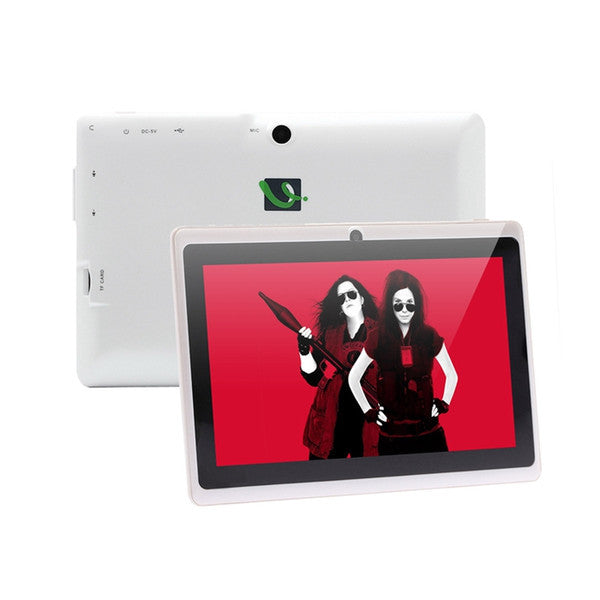 New Arrival! iRULU 7 Inch A33 Quadcore Tablet PC 8GB/16GB Android 4.4 1024*600 HD Q88 Dual Camera Wifi MID A33 Tablets