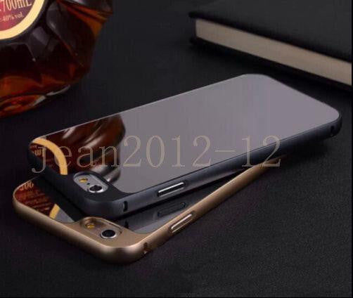 Aluminum Mental Mirror Hard Back Case Cover Skin For Apple iPhone 6 4.7&quot; /6 Plus 5.5&quot; Case Shockproof