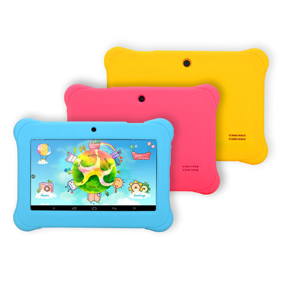 New Arrival! 7 Inch iRULU Android 4.4 A33 Kids Tablet PC QuadCore Dual Camera Drop Resistance Child Android Tablets