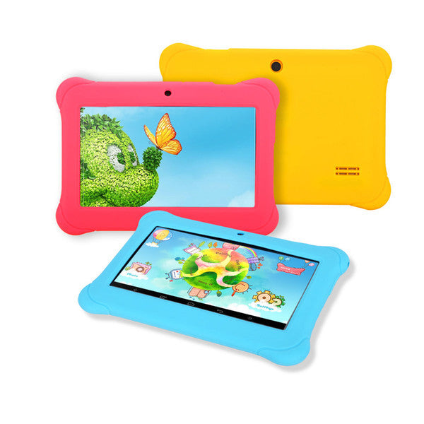 New Arrival! 7 Inch iRULU Android 4.4 A33 Kids Tablet PC QuadCore Dual Camera Drop Resistance Child Android Tablets