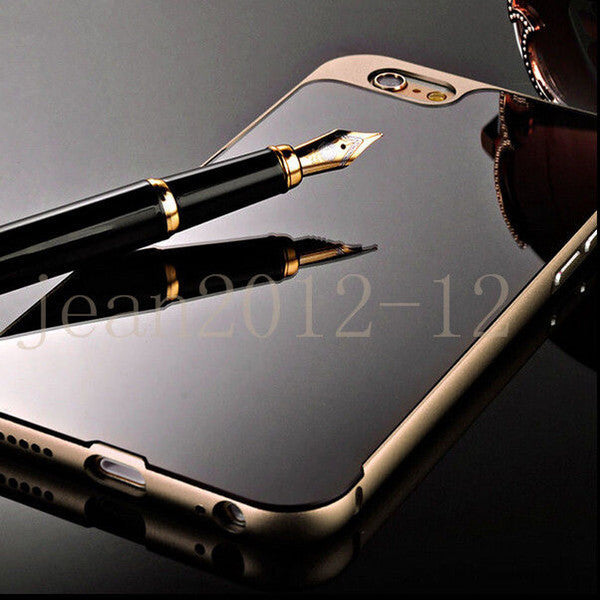 Aluminum Mental Mirror Hard Back Case Cover Skin For Apple iPhone 6 4.7&quot; /6 Plus 5.5&quot; Case Shockproof