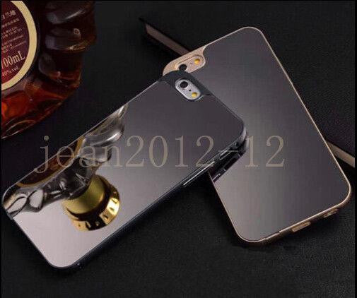 Aluminum Mental Mirror Hard Back Case Cover Skin For Apple iPhone 6 4.7&quot; /6 Plus 5.5&quot; Case Shockproof