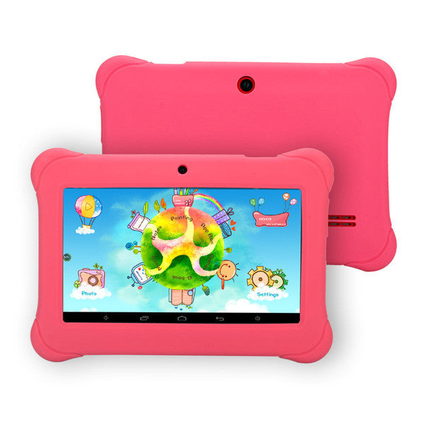 New Arrival! 7 Inch iRULU Android 4.4 A33 Kids Tablet PC QuadCore Dual Camera Drop Resistance Child Android Tablets