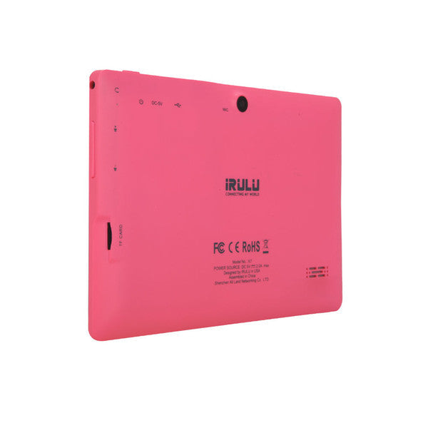 New Arrival! 7 Inch iRULU Android 4.4 A33 Kids Tablet PC QuadCore Dual Camera Drop Resistance Child Android Tablets